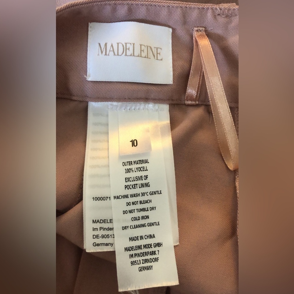 Madeleine Blush Pink Cargo Trousers Straight Leg Pants 10 - Picture 5 of 6